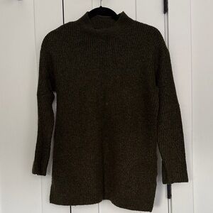Old Navy Olive Mock Neck Tunic Sweater